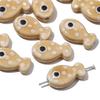 2Pcs Ceramic Beads Hand-painted Polka Dot Double-sided Fish Beads For DIY Bracelets Necklaces Jewelry Making Accessories