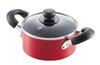 Pearl Metal 16cm Double-Handled Pot with Glass Lid, IH Compatible, Non-stick Coating, Compact, HB-2184
