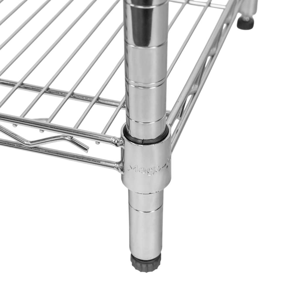 Chrome-plated catering rack Mega-M 4-shelf H-180 L-60 G-45 N