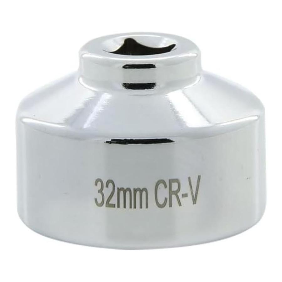 

32mm Hex Oil Filter Socket - 3/8 Drive Removal Tool for Automotive Oil Filter Disassembly