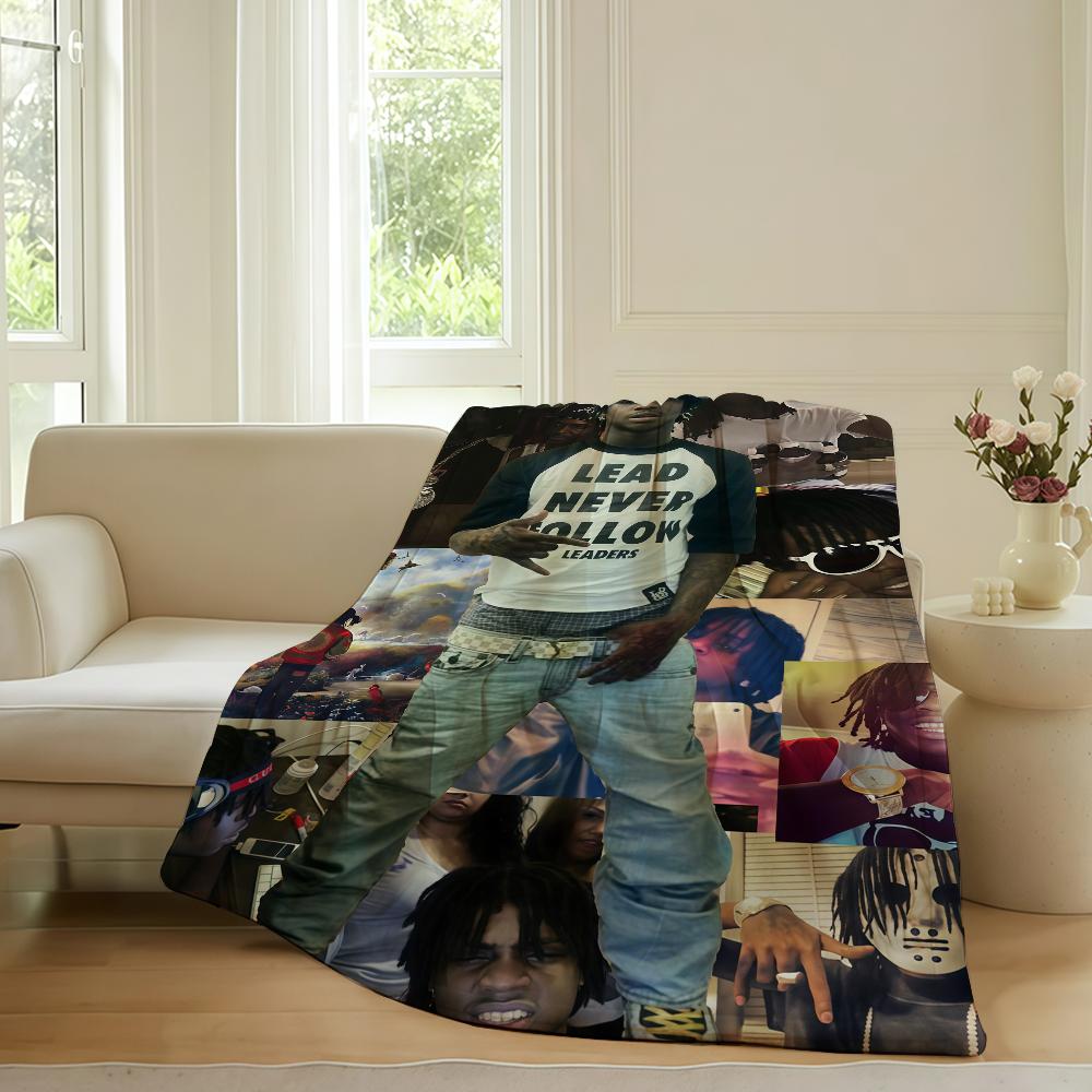 

American rapper Chief Keef Blanket For Sofa Office Bed Plane Travel Sleep Read Relax Camping Soft And Warm 75cmx90cm
