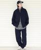 Moderment 2-Way Full-Zip Oversized Cotton Jacket [Navy]