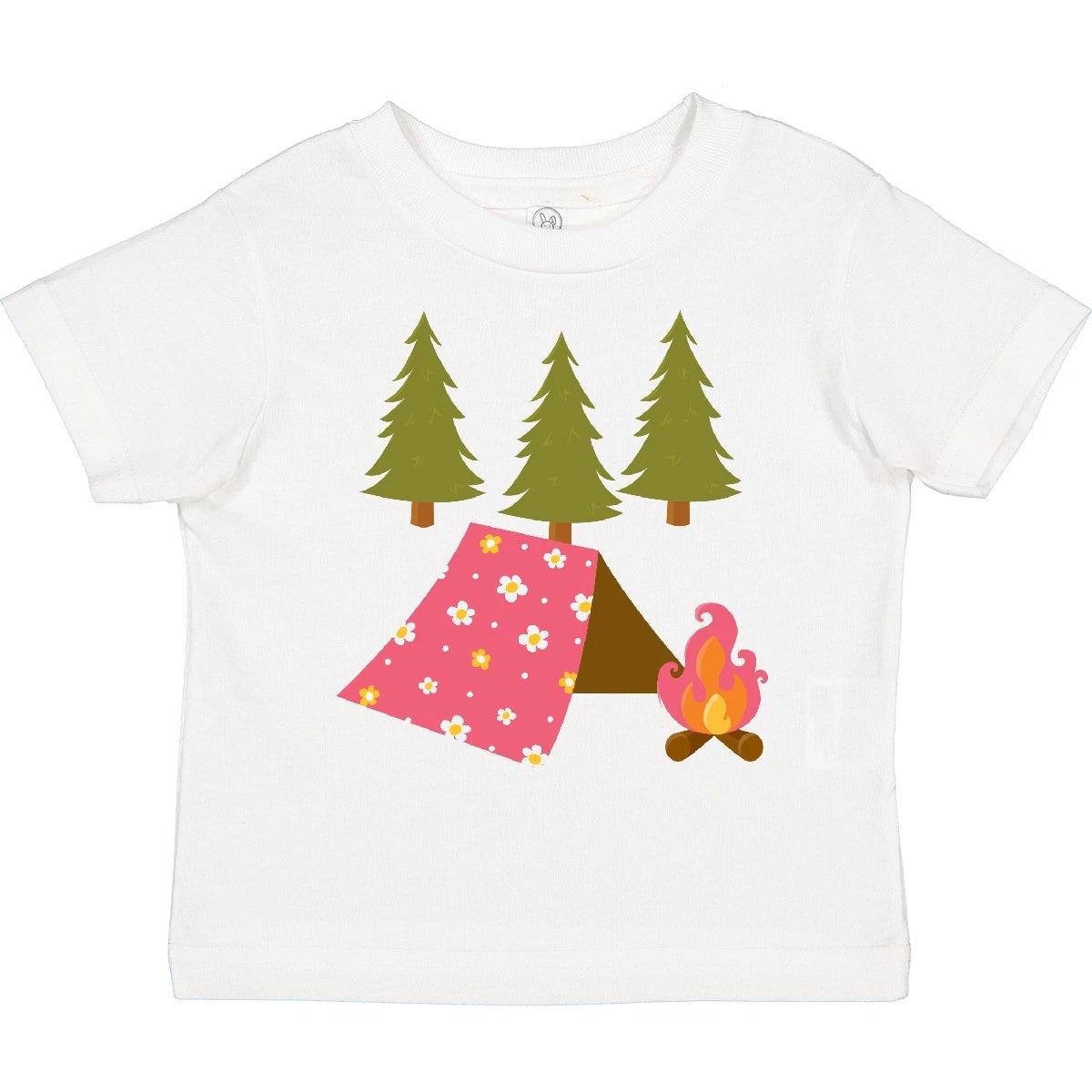 

Inktastic Summer Camp Girls Camping Toddler kids boys T-Shirt Campfire Hobbies Child Kid 140