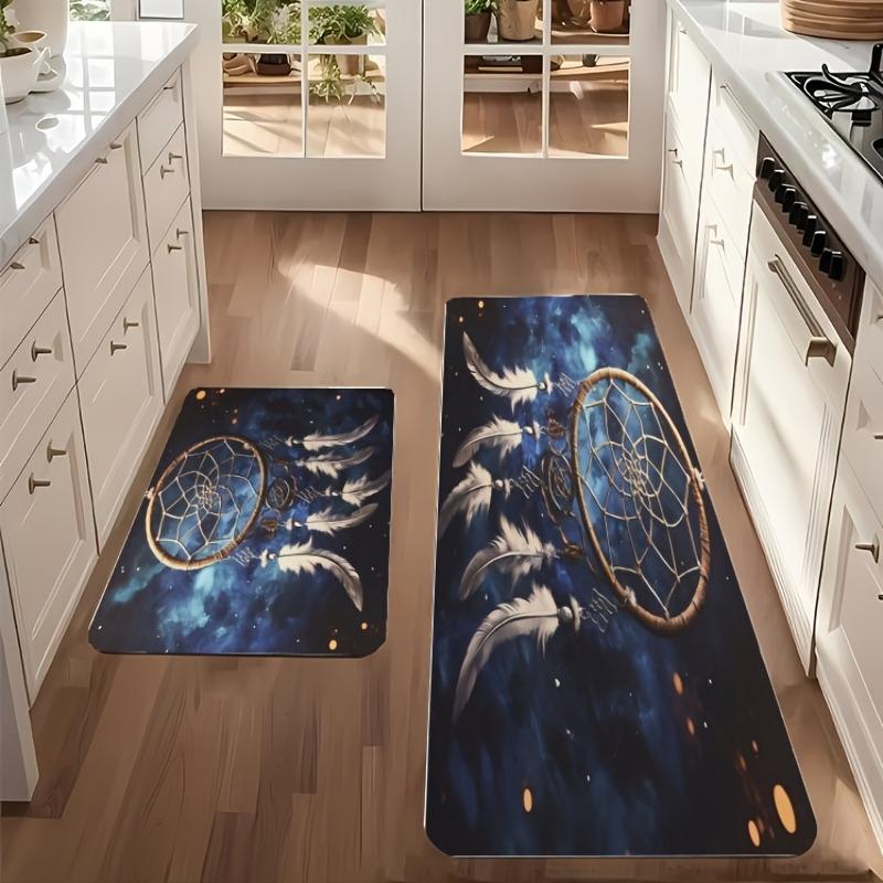 1PC Deramcatcher Nocturne Kitchen Rug Non-Slip Door Mat Pop design Bathroom Rug Bath Mat Carpet for Home Sink Laundry ecoreeree