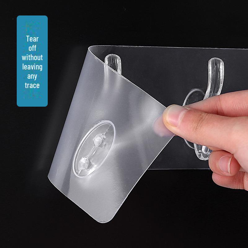 Punch-Free Six-Link Coat Hook: Sturdy, Thickened Door Hook for Clothes