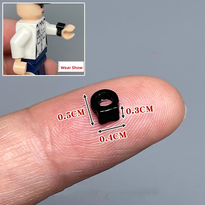 10pcs MOC Bricks Plastic small watch For 4cm Figure Model 6090A No batteries Assembled Educational Building Blocks