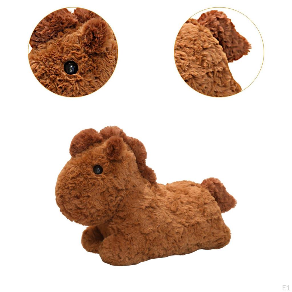 Horse Stuffed Animal Toys Sofa Decoration Lovely Funny Soft Ies Throw Pillow for Boys