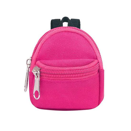 Mini Backpack Coin Purse, Scratch Resistant Zippered Compartment Keychain Bag, Waterproof Oxford Cloth Earphone Case