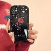 Japanese and Korean Romantic Roses Are Suitable for Iphone17pro Mobile Phone Case Apple 1514/13promax New 16.