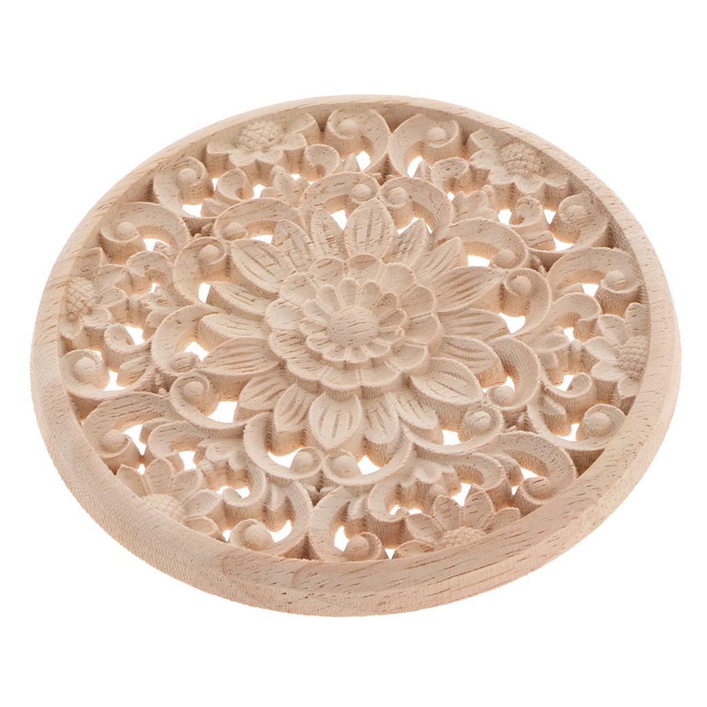 Geschnitzte Eck-Onlay-Applikation Sturz Wand Möbel Miniaturen