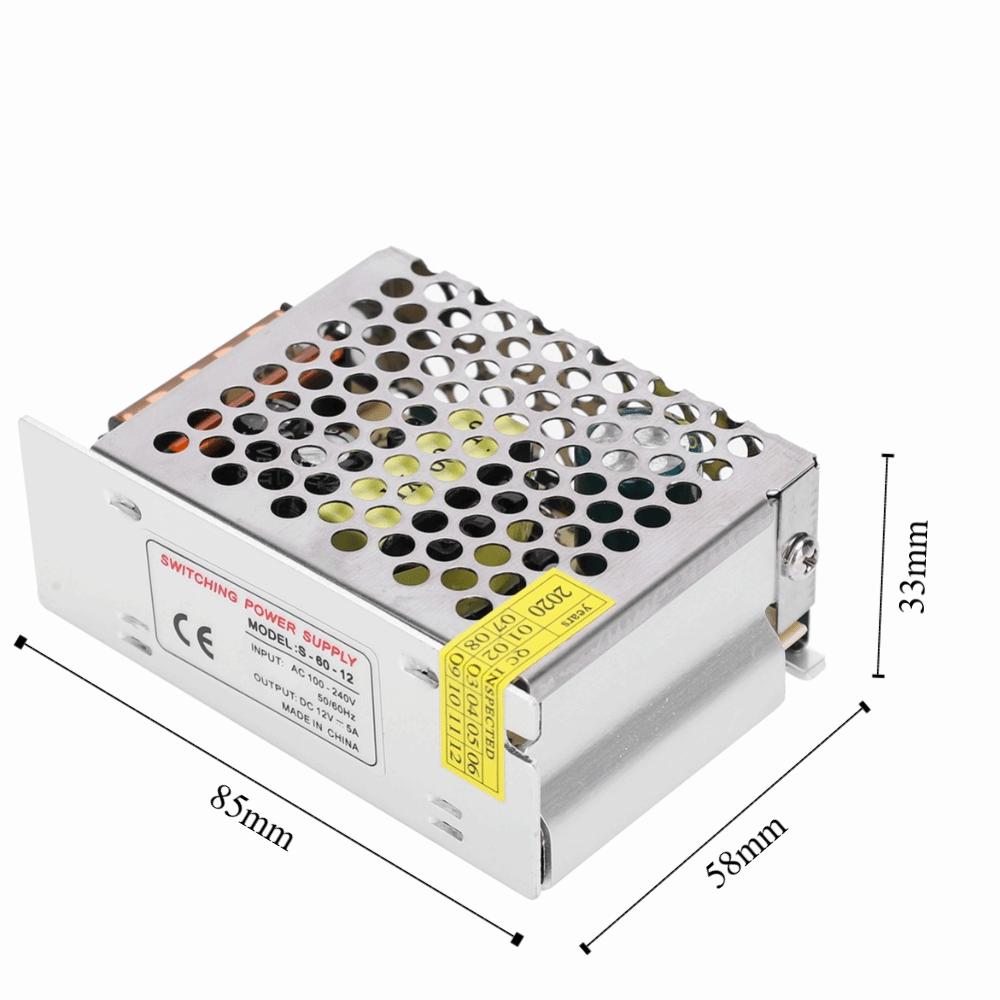 AC100-240V Power Supply Switching Aluminum Alloy LED Driver Power Supply Driver Adapter  LED Screen