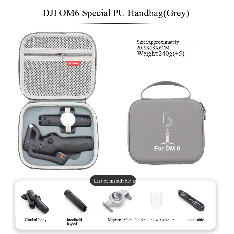 

Suitable for DJI Osmo OM SE/OM4 OM5 OM6 portable storage bag handheld gimbal stabilizer storage box accessories For OM6 bag
