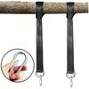 Heavy Camping Hammock Sling Set with Two Safety Latches and Tree Swing Sling Set