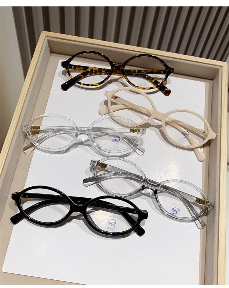 Ahora y2k Small Oval Eyeglasses Frame Women Men Anti Blue Light Eyewear Retro Optical Frame Trendy Style Spectacles Female Male