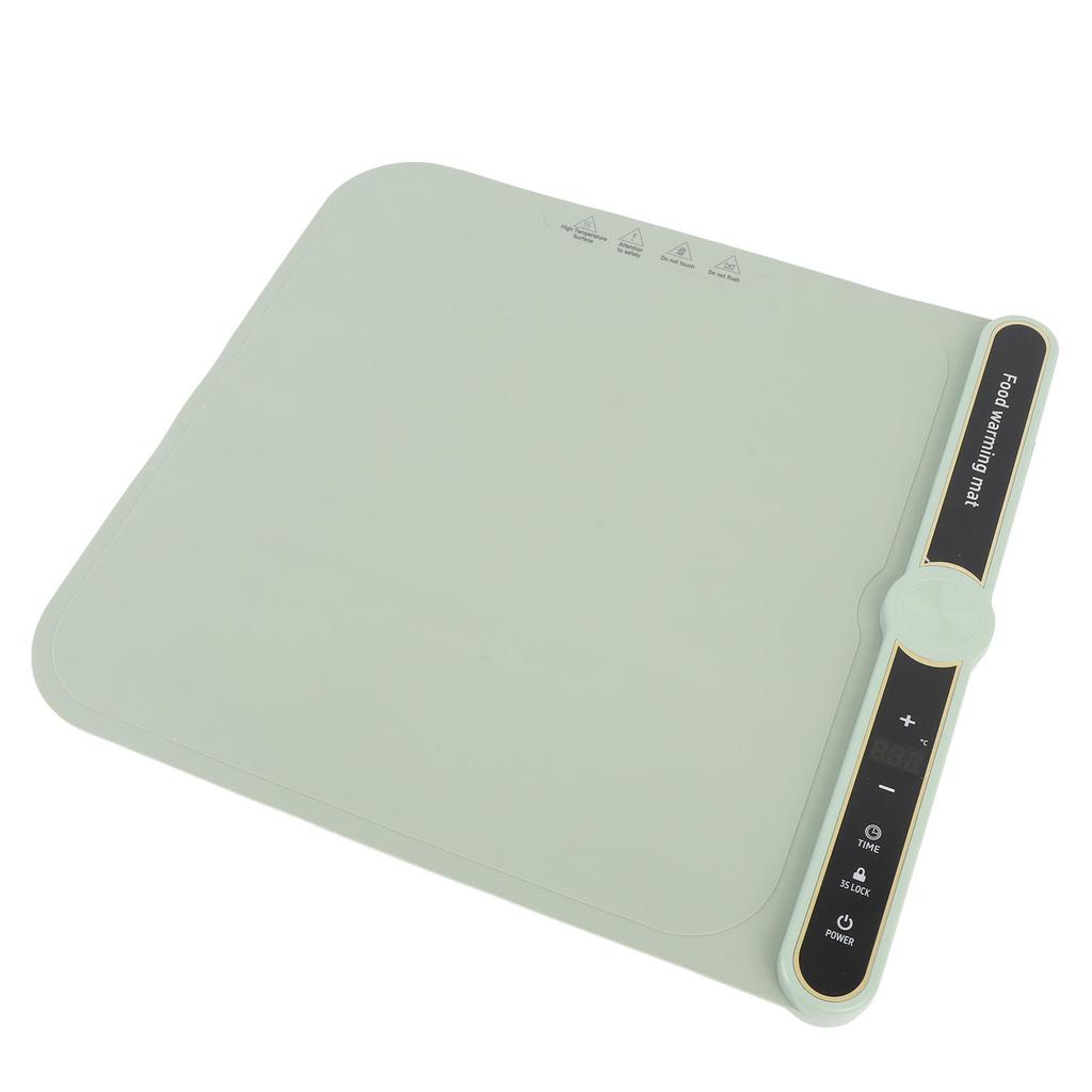 Warming Mat for Food 360W Full Surface Heat In 8s 9 Temperature Settings 6 Hours Time Child Lock Sil