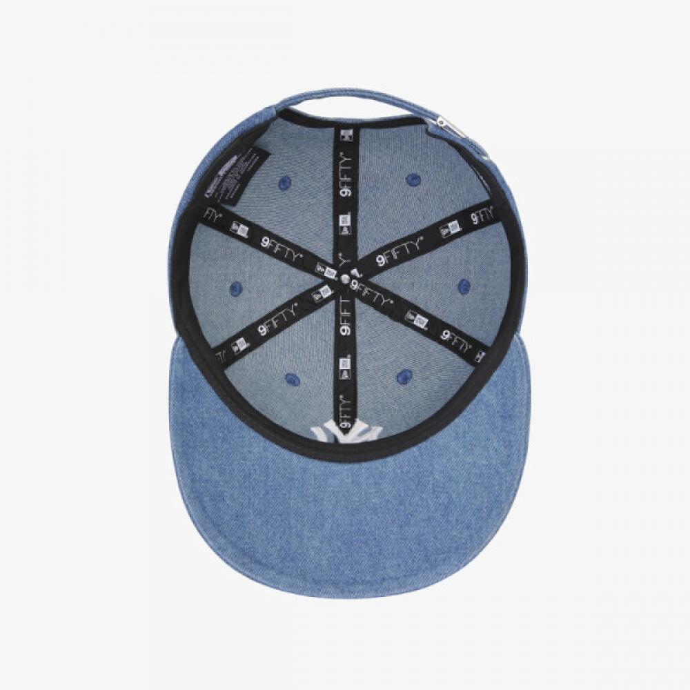 New Era Blau Denim Basic Retro Krone New York Yankees