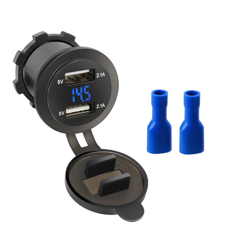 Auto Motorrad Wasserdicht Staubdicht 5 V USB Fahrzeug 4,2 A DC 12 V Doppel USB Ladegerät für Telefon GPS Netzteil Port Buchse