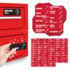 80 ks Magnetické štítky na nářadí Opakovaně použitelné Velké štítky organizéru na nářadí Ocelové boxy na nářadí Vozíky Zásuvky Skříňky Popisovač Organizační štítky
