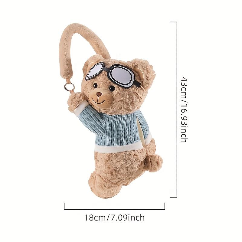 

Милый медвежонок, органайзер для салфеток на спинку сиденья автомобиля, мягкий плюшевый мультяшный дизайн, многофункциональное подвесное хранилище Cute Bear