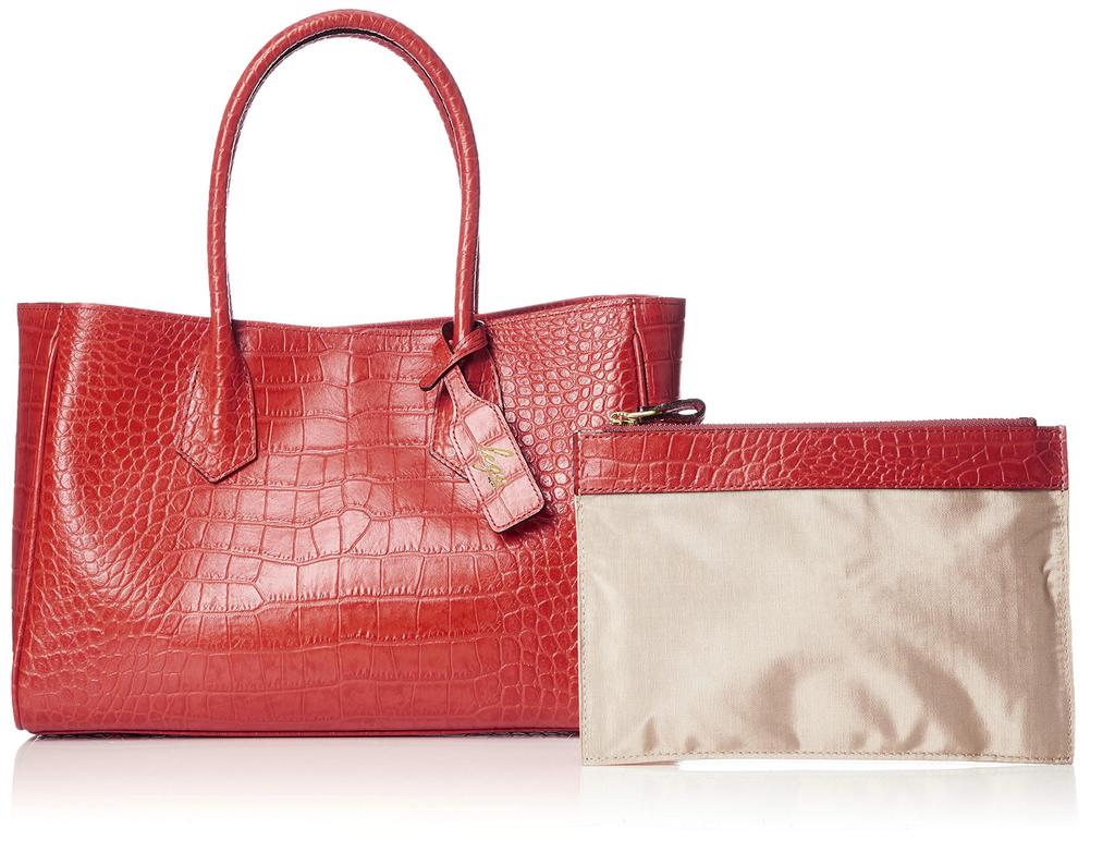 Reg Chroma Business Leather Made in Red Tote, Japan, 410064-30,