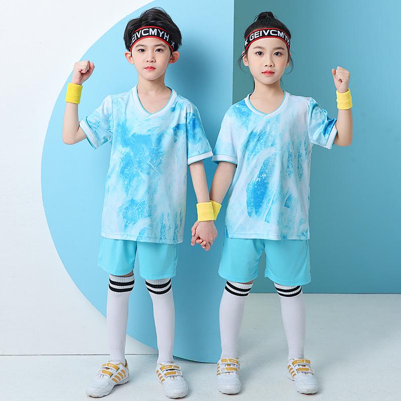 Kids' Quick-Dry Breathable Football Kit - Summer Training & Competition Uniform for Boys & Girls