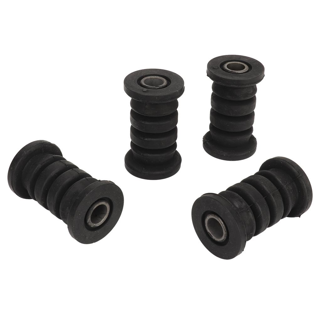 4 Stück M10 10mm Wellen Schwingenarm Halterung Buchse Gummi Stahllegierung Stoßdämpfer Schwingenarm Montagebuchse für ATV