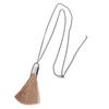 Korean Creative Design Geometry Brush Tassel Pendant Necklace for Women Fashion Personality Long Sweater Chain Jewelry Accessory