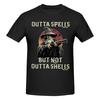 Unisex Funny Wizard Meme Outta Spells But Not Outta Shells Gifts T Shirt Streetwear O-neck Cotton Tshirts