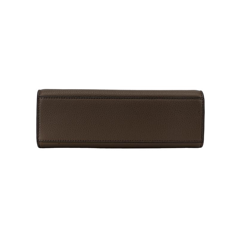 Tory Burch Lee Radziwill Colorblock Texture Pebbled Leather Shoulder Bag Women's Mushroom Gray 158723-250