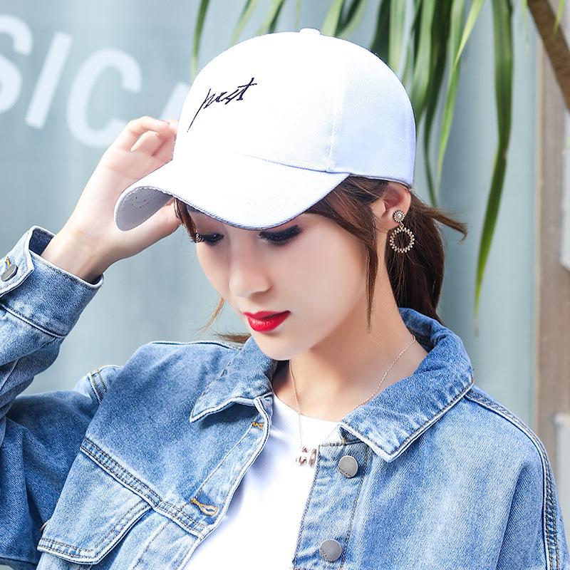 Women's versatile fashion embroidered letter sun hat men's youth casual student baseball cap
