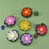 Wasserdichte Schwimmende Wasserkübel Lotuslampe Schwimmende Induktions-Lotus-Wunschlampe Garten