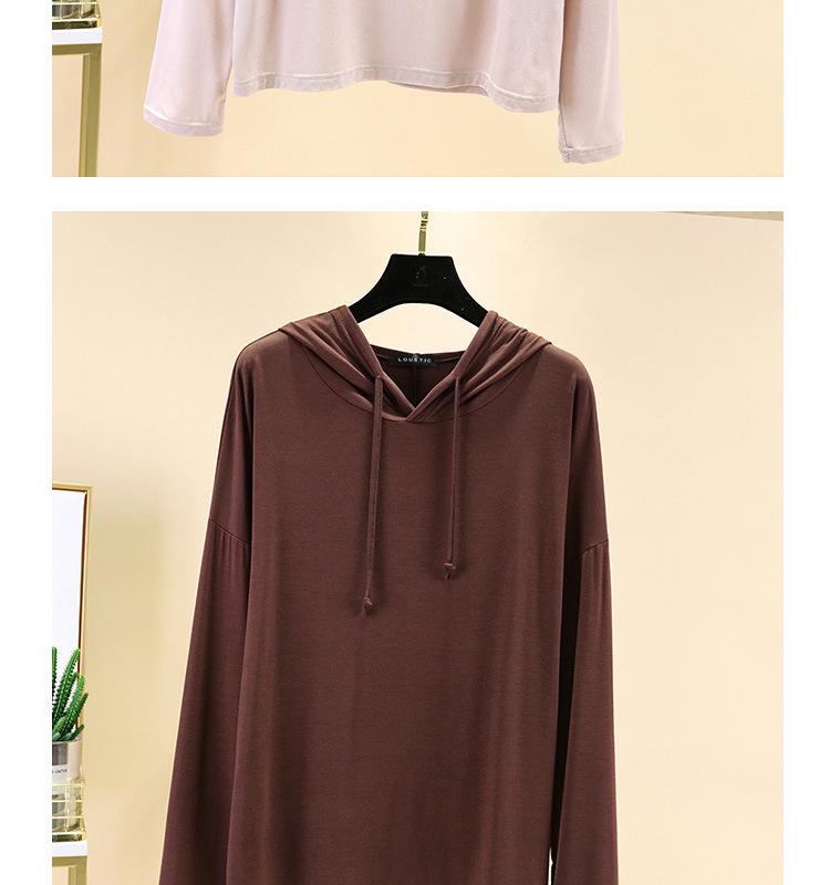 Women's Plus Size Loose Hooded Long Sleeve T-Shirt - Spring/Summer Sunscreen Layer