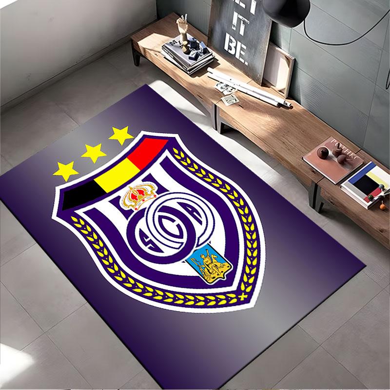 Purple Shield Emblem Carpet suitable as a non-slip mat for the living room or bedroom sofa