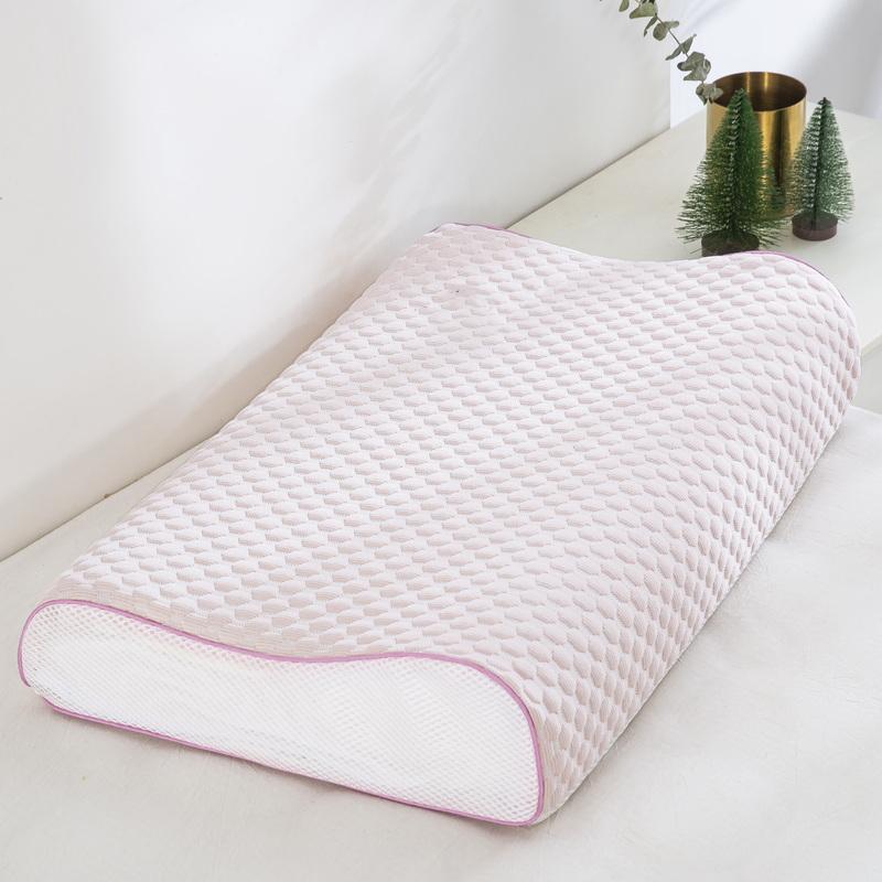 Summer Ice Silk Latex Pillowcase for Kids Breathable Memory Foam Pillow Cover 30x50 40x60 Double Sided Zipper Design