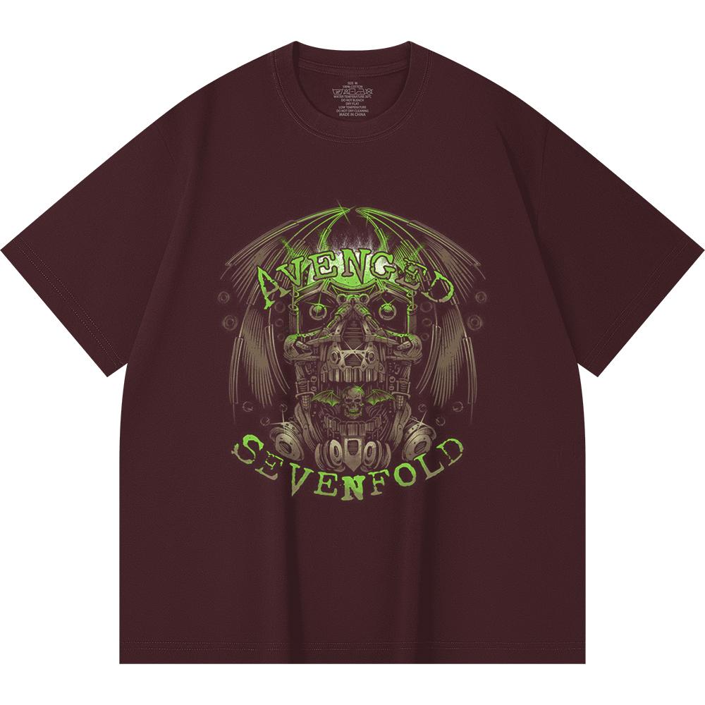 230 Gsm 100% Cotton Heavy Metal T-Shirt  Rock Band Popular Music Print Unisex Heavy Cotton T Shirt