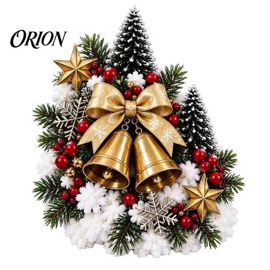 Holiday Entryway Stair Garland Santa Sleigh Railing Decor, Warm LED Lighted Snowy Banister Decoration, Pre-Lit Christmas White Lighting with