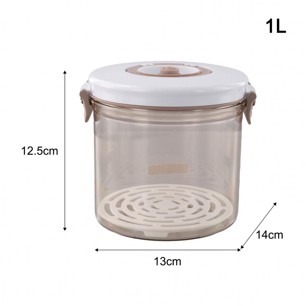 Food Storage Box ABS One-Handed Operation Transparent