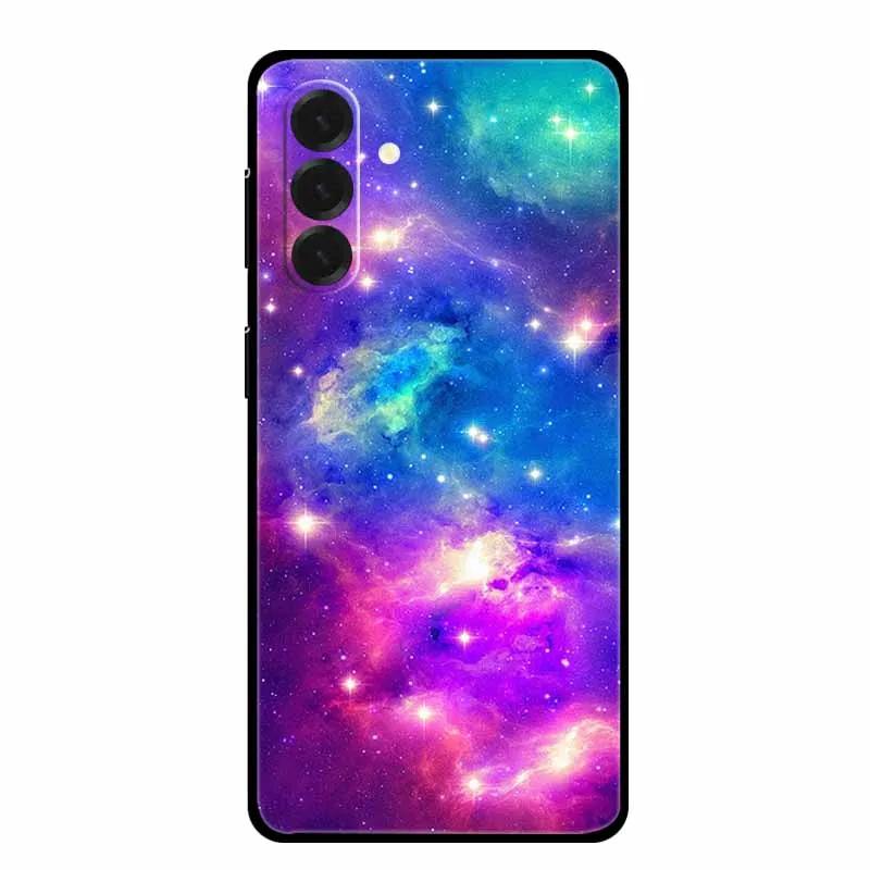 For Samsung Galaxy A17 Cases Marble Painted Black Silicone Back Cover Case for Galaxy A17 5G Protective Shell A17 Texture Bumper
