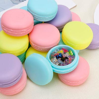 6PCS/Set Colors Jewelry Beads Organizer Box Mini Macaron Travel Rings Storage Lovely Candy Color Case Plastic