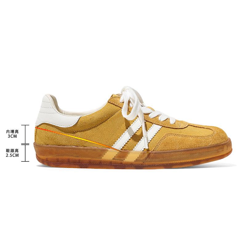 Strawberry Bear New Pink Casual Shoes Versatile Little White Shoes Inner Height Increase Retro Shoes Women's Shoes