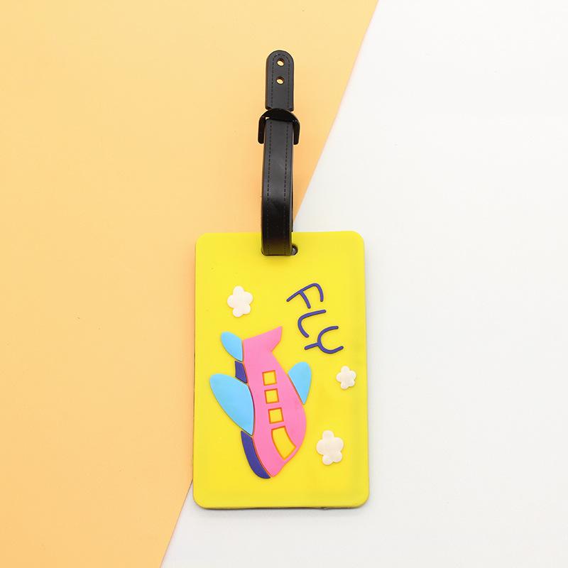 

Cartoon PVC Luggage Tag Fashion Travel Boarding Pass Luggage Tags Travel Tags Id Address Name Lable Flight Travel Accessories