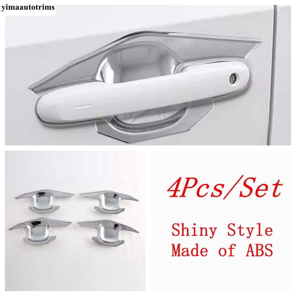 Car Door Handle Bowl Decoration Protection Cover Trim Carbon Fiber Accessories For Toyota Land Cruiser 250 Prado LC250 2024 2025