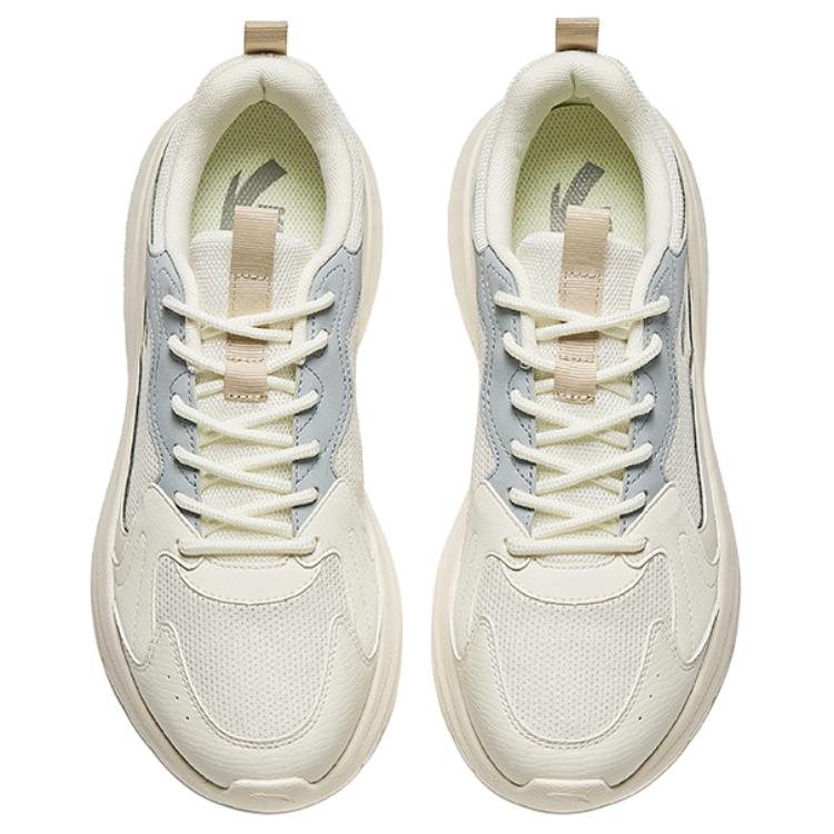 Anta Life Collection Cushioning Slip Resistant Abrasion Resistant Low top Casual Shoes Men's White Gray 912438808-3