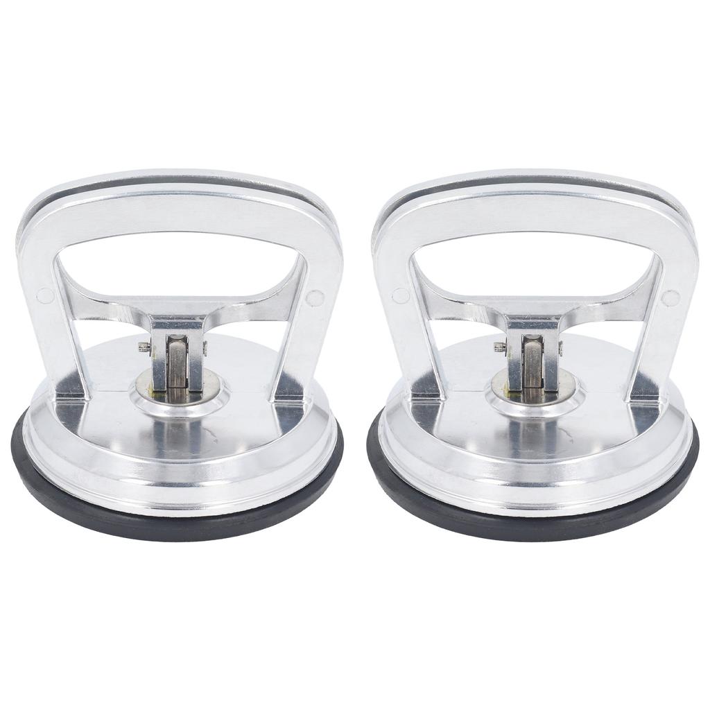 2pcs Glass Suction Cup Heavy Duty Aluminum Alloy 50kg Large Load Capacity Dent Puller Handle Lifter
