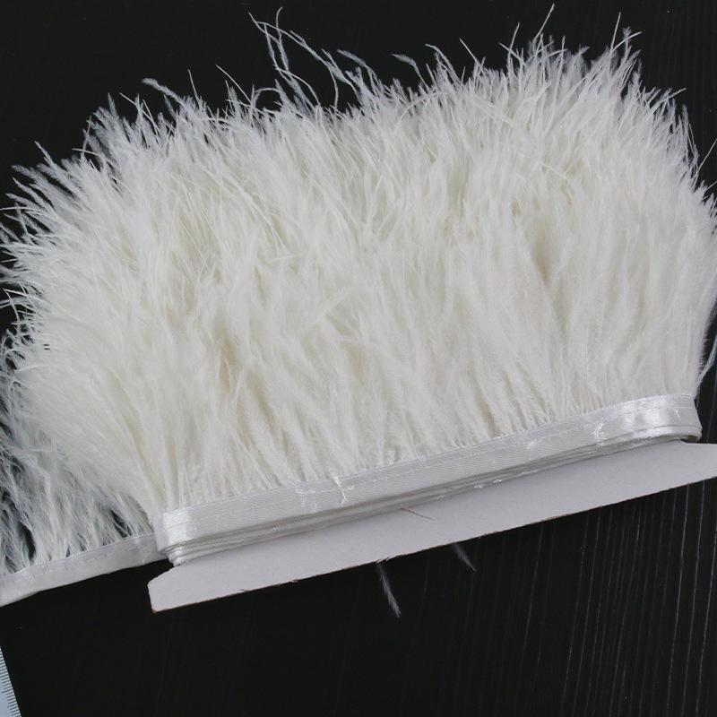 8-10 Ostrich Feather Diy Handmade Jewelry Accessories Crafts Decorative Clothing Skirt Cuffs