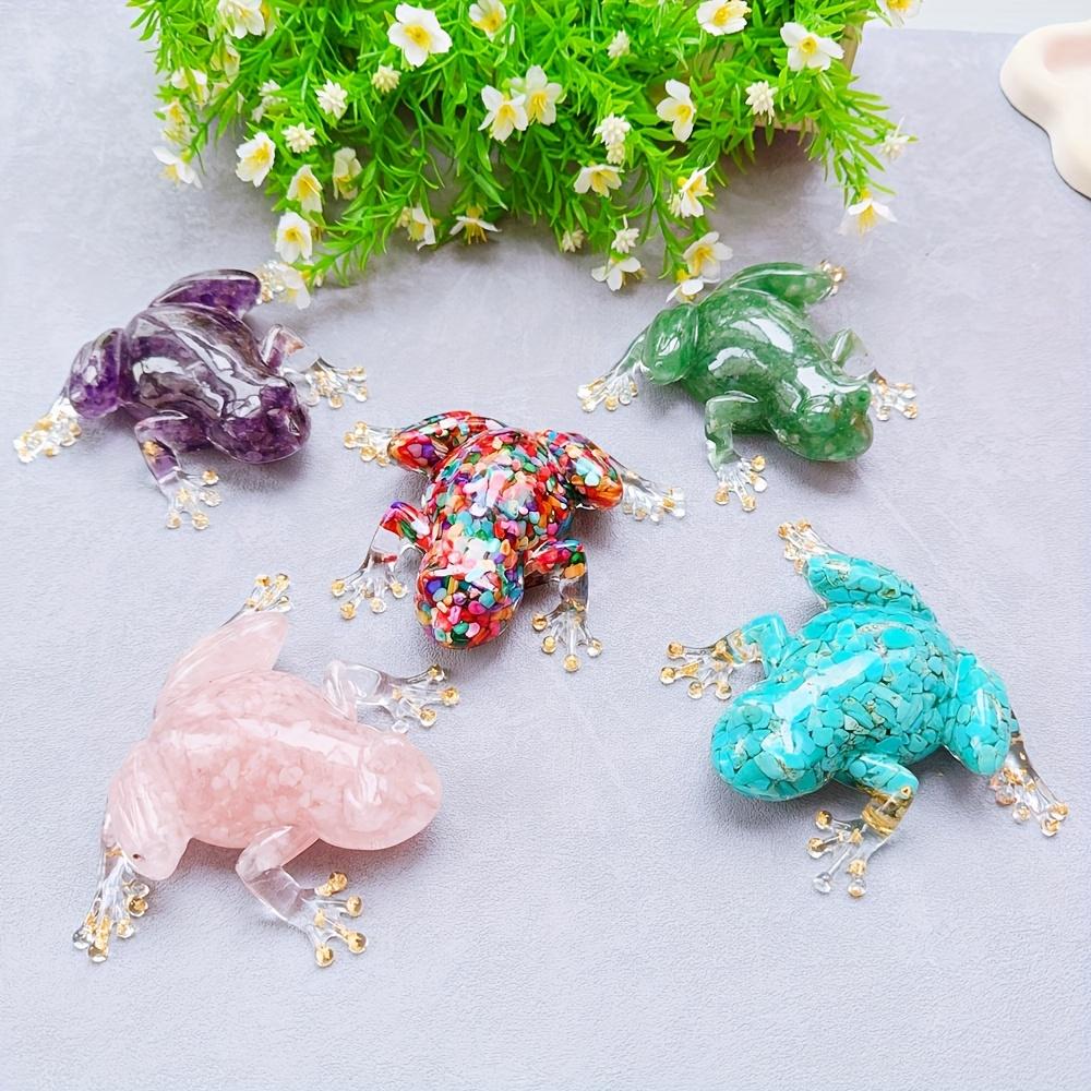 1 pezzo Colla di Cristallo per Creare Rana di Cristallo Artigianato Rana di Cristallo Decorazione d'Interni Regalo di Cristallo