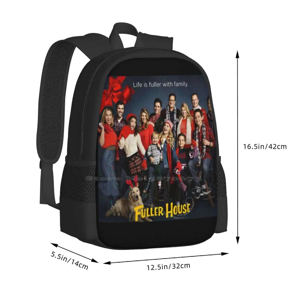 Fuller House Cast-Christmas Holidays Hot Sale Backpack Fashion Bags Christmas Holidays Winter Ugly Sweater Santa Gibbler Style