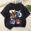 2026 Summer Robot Series Pattern 100 Cotton Printed Childrens TShirt Comfortable and Breathable