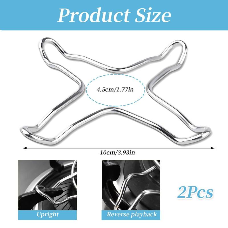 1pcs Gas Stove Support Stand, Stainless Steel Stand, Camping Iron Stove Ring, Heat Diffuser, Small Pot Stand, Kitchen Cooking