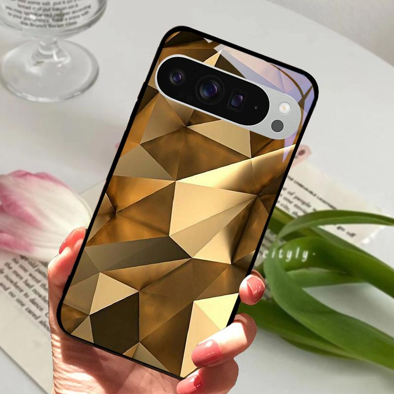 For Google Pixel 9 Pro XL Case Pixel9 Cute Animal Tempered Glass Phone Cover For GOOGLE PIXEL 9A Glass Protective Fundas Cases